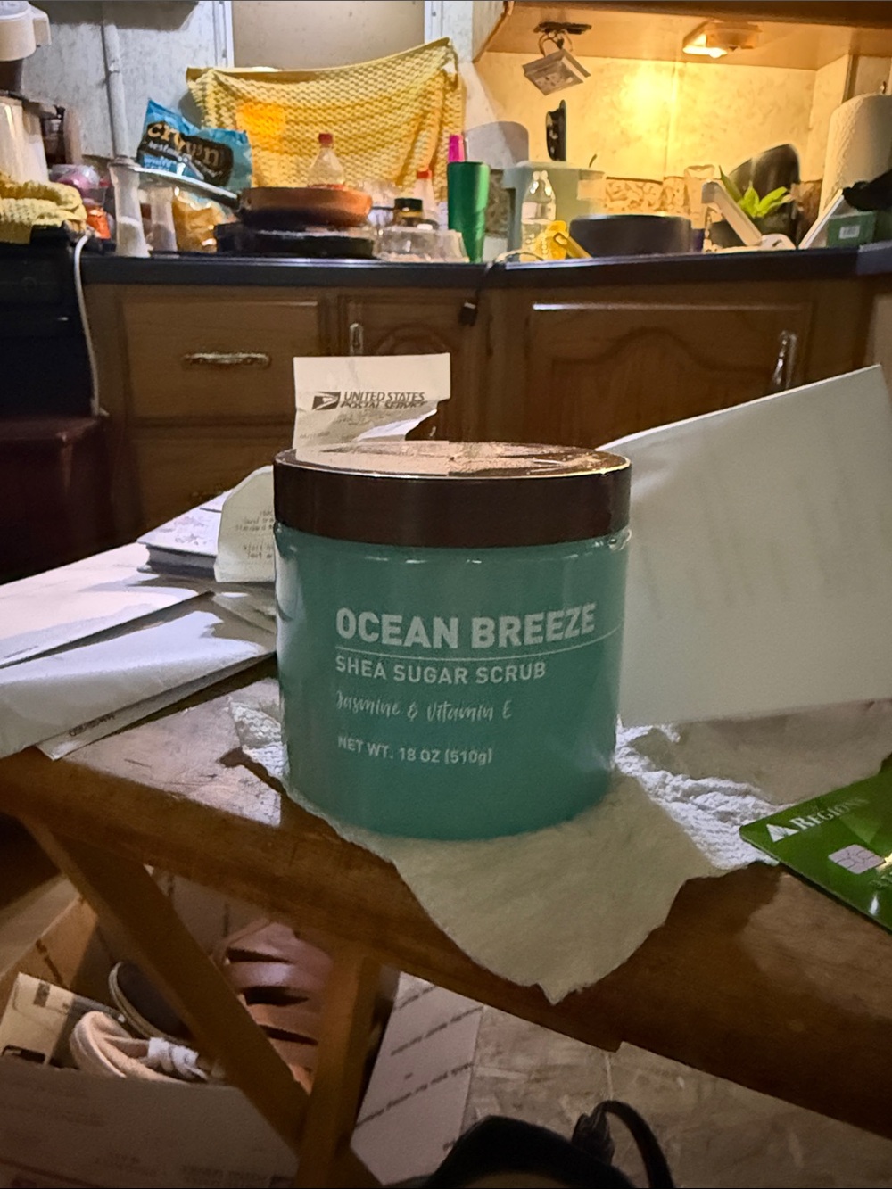 Ocean Breeze Shea Sugar Scrub – Aqua Jar Exfoliant
